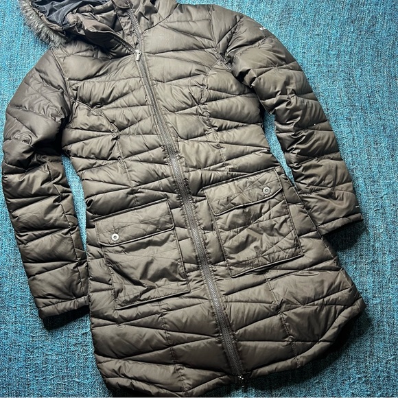 Columbia Down Home Diva Long Winter Jacket Duck Down With Faux Fur Hood - Picture 3 of 12